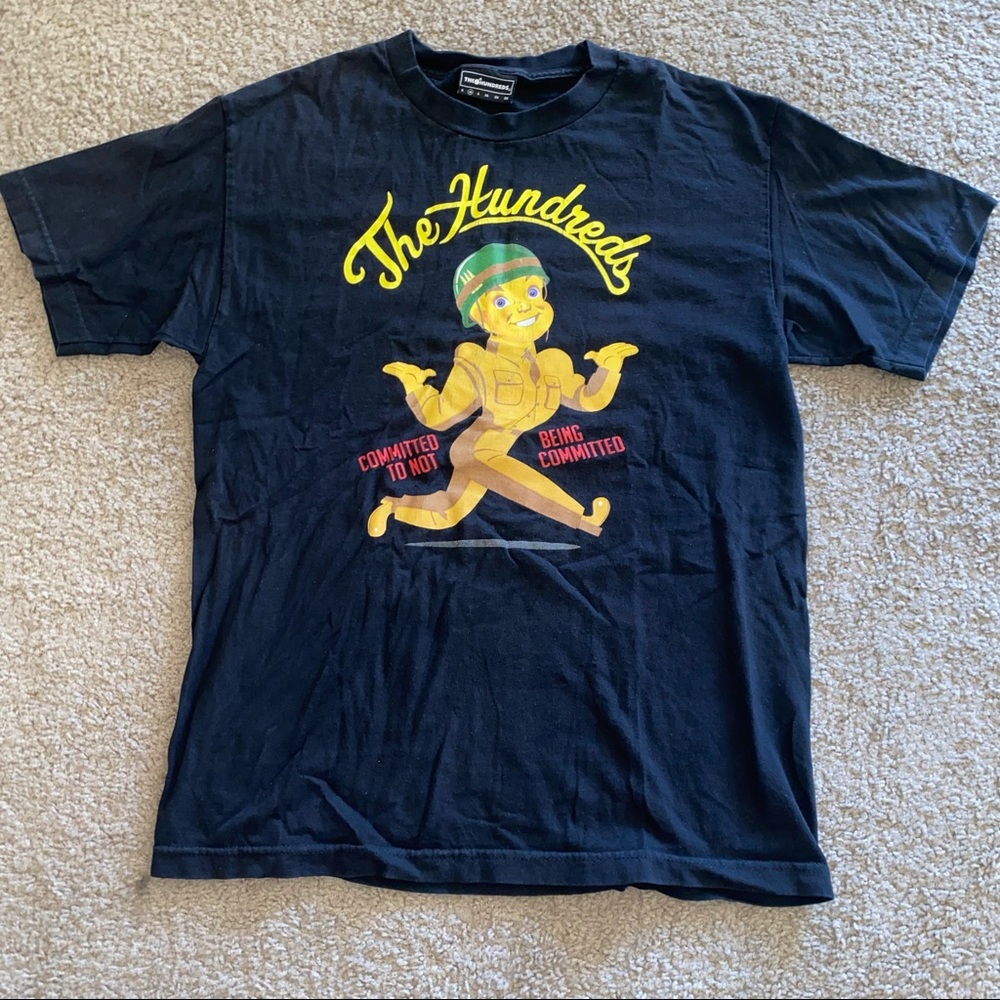 Men’s Black The Hundreds “Committed to not being Committed” T-shirt Size medium